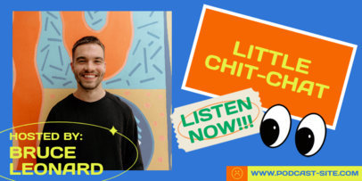 Twitter Post Maker for a Casual Chatting Podcast Promo