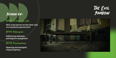 Twitter Post Design Generator for a Horror Podcast Show