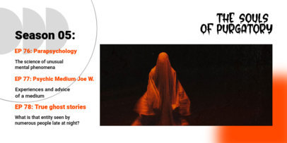 Twitter Post Design Maker to Share a Podcast Featuring Spooky Graphics