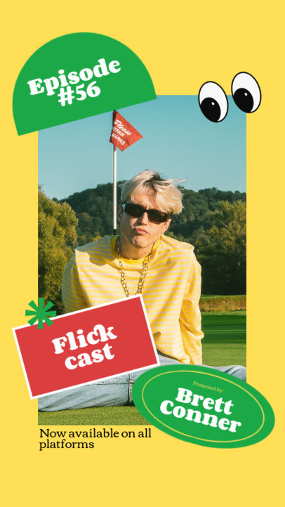 Colorful Instagram Story Creator for a New Podcast Promo