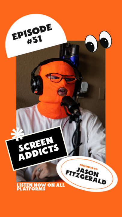 Instagram Story Maker for a Just Chat-Type Podcast Promo