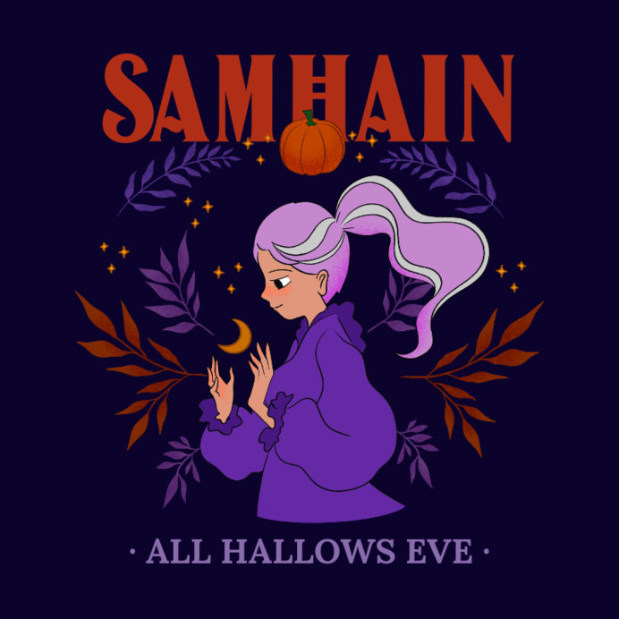 Instagram Post Design Template With a Samhain Festival Theme