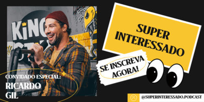 Twitter Post Maker with an Eyes Emoji for an All New Podcast Episode