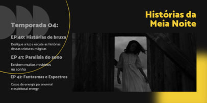 Horror-Themed Twitter Post Design Maker for a Podcast Show