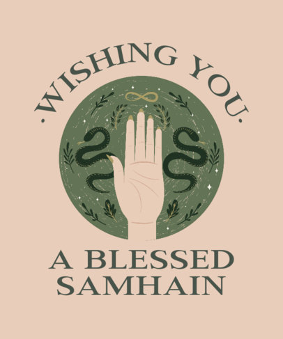 Esoteric T-Shirt Design Maker Inspired by Pagan Holidays 3832b