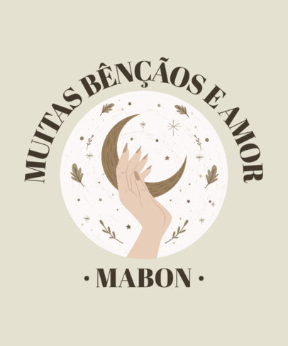 Portuguese T-Shirt Design Creator to Celebrate Mabon 3832g