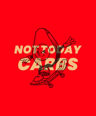 Keto Diet-Themed T-Shirt Design Maker With an Avocado Cartoon 3829g