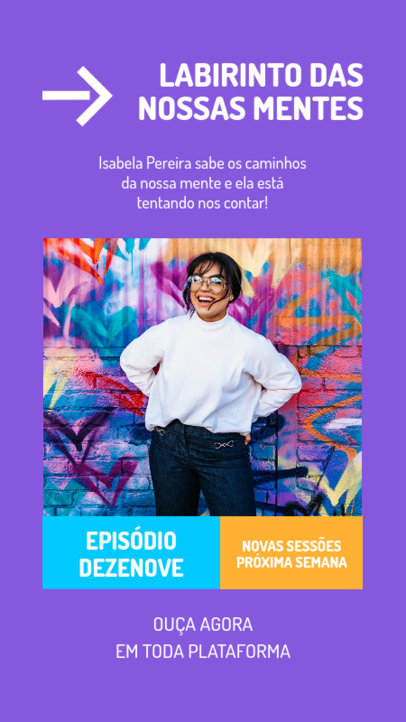 Instagram Story Generator for a Brazilian Psychology Podcast