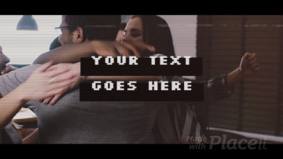 Slideshow Video Maker Featuring a VHS Film-Style Filter