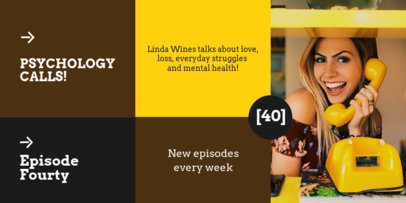 Twitter Post Maker to Promote a Psychology-Themed Podcast