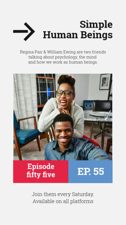 Instagram Story Design Generator to Promote a Psychology Podcast