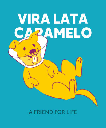 Pets T-Shirt Design Creator With a Vira-Lata Dog Graphic