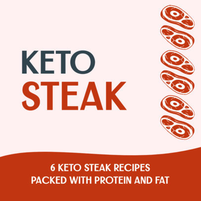 Instagram Post Creator for Keto Steak Recipes