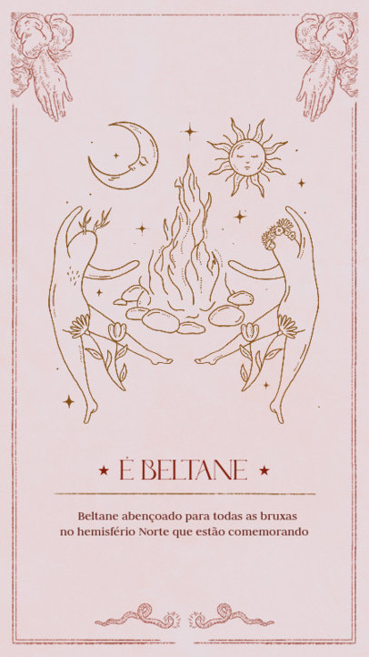 Illustrated Instagram Story Generator to Celebrate Beltane