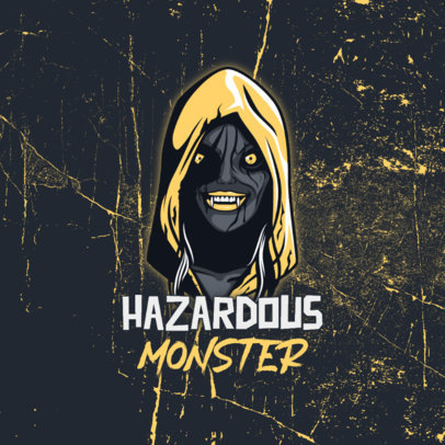 Gaming Logo Template with a Resident Evil Village-Inspired Graphic