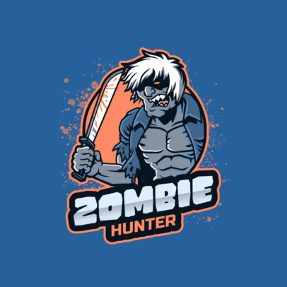 Horror Gaming Logo Maker With a Character Inspired by Resident Evil