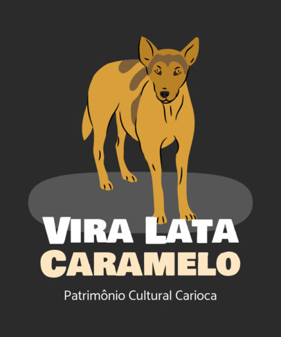 Cause T-Shirt Design Template for a Dog Adoption Campaign