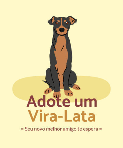 Pets T-Shirt Design Maker Featuring a Friendly Dog