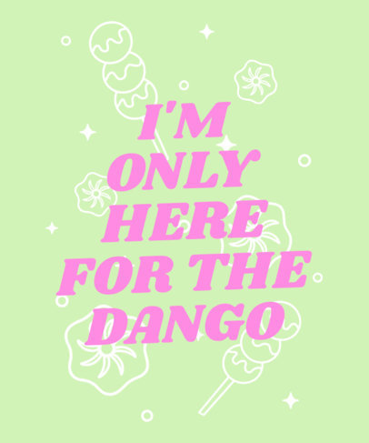 T-Shirt Design Generator Featuring a Quote About Asian Food