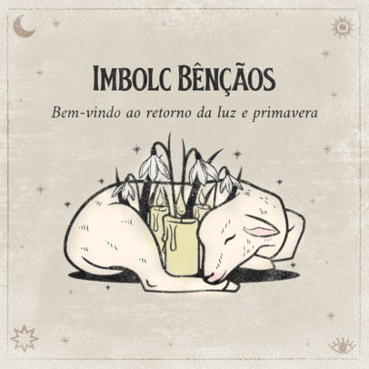 Instagram Post Creator Celebrating a Pagan Spring Holiday