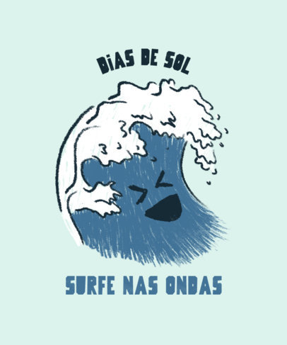 Summer-Themed T-Shirt Design Maker Featuring Cute Characters 