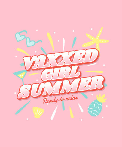 Colorful T-Shirt Design Maker Featuring Summer Quotes