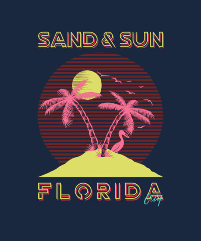 Summer T-Shirt Design Maker With a Vaporwave Aesthetic