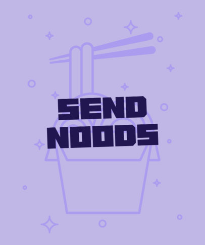 Asian Food-Themed T-Shirt Design Generator