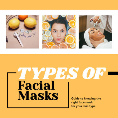 Instagram Post Design Template With a Skincare Theme