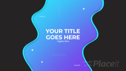 Slideshow Video Creator with Wavy Motion Graphics 3337-el1