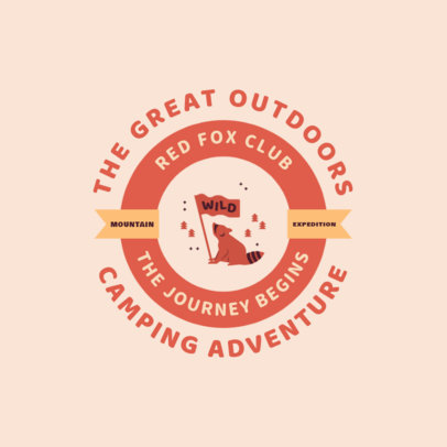 Summer Camp Logo Creator with a Circular Emblem