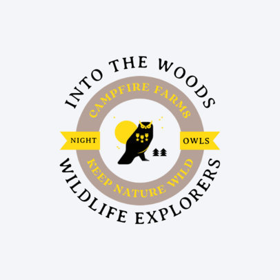Online Logo Generator for a Wildlife Summer Camp