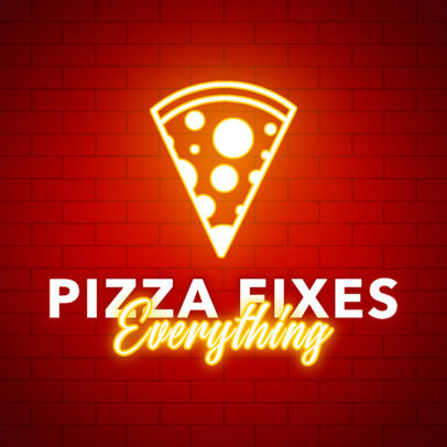 Instagram Post Generator for Junk Food Day with a Pizza Graphic 3851c