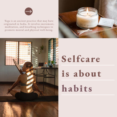 Instagram Post Design Maker for a Carousel With a Self-Care Theme