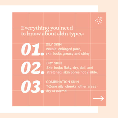 Instagram Post Maker for Beauty Experts Featuring Skincare Tips