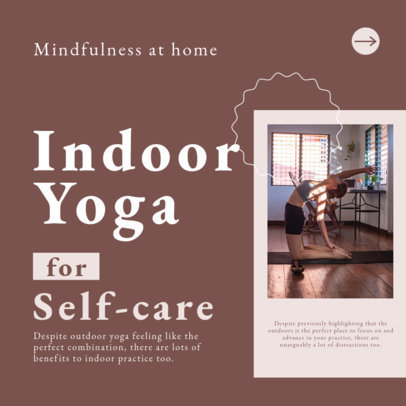 Instagram Post Design Maker for a Yoga-Themed Carousel