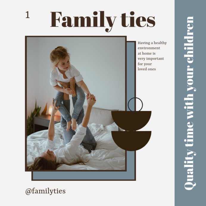 Placeit - Instagram Post Design Maker for a Carousel About Family Well ...