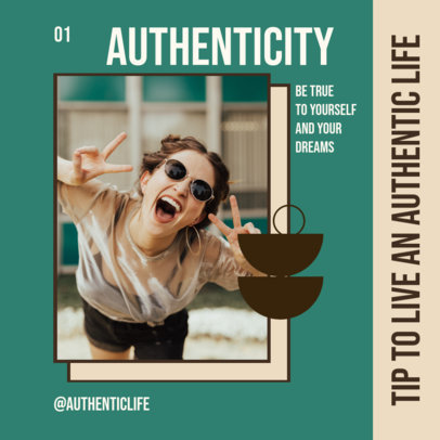 Instagram Post Design Maker for a Carousel Featuring Life Advice