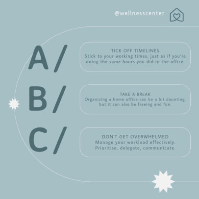 Instagram Post Generator With Tips for a Better Work-Life Balance