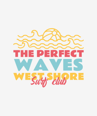 Quote T-Shirt Design Creator Featuring Beach-Themed Graphics