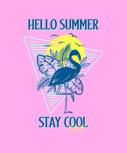 T-Shirt Design Maker With a Vaporwave Aesthetic and Tropical Graphics