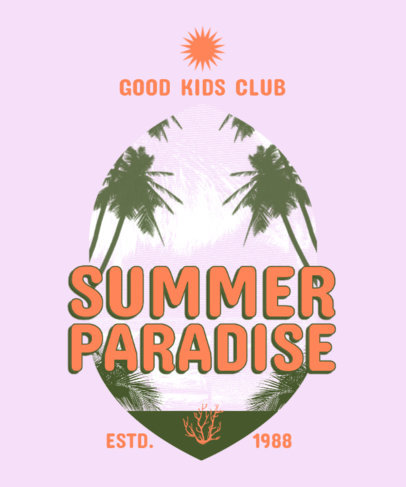 Retro T-Shirt Design Generator With Palm Tree Graphics