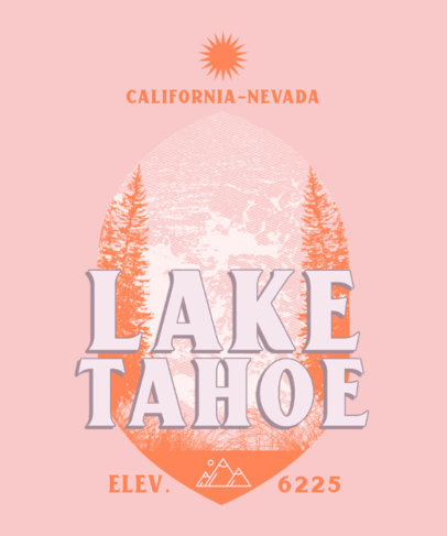 Retro T-Shirt Design Template for Outdoor Travel Enthusiasts