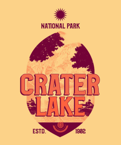 T-Shirt Design Generator Featuring a Retro-Styled Typeface and an Outdoor Theme