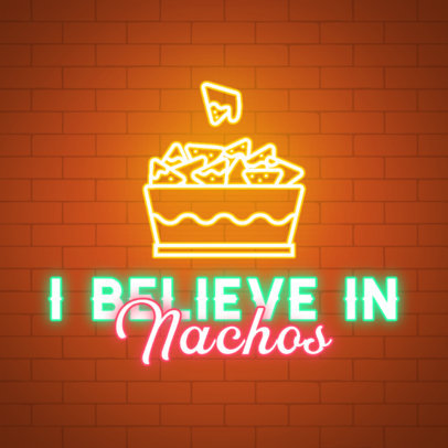 Nachos-Themed Instagram Post Creator for Junk Food Day 3851b