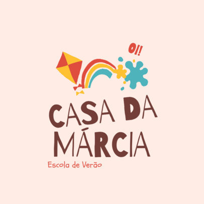 Childish Logo Maker for a Summer Camp