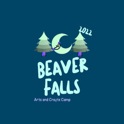 Cool Logo Maker for an Arts and Crafts Camp