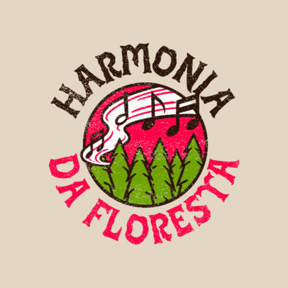 Summer Music Camp Logo Maker 4484l