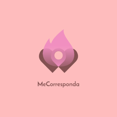 Minimal Logo Template for a Dating App