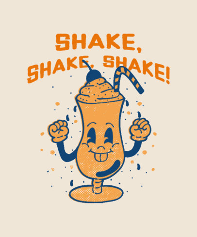 Cartoonish T-Shirt Design Maker to Celebrate Junk Food Day